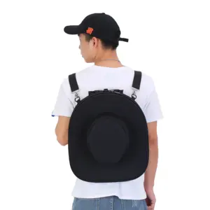 Hot Sell Cowboy Hat Waterproof Case Holder Box Container Backpack Cowboy Hat Carrying Case