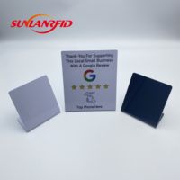 SUNLAN Google Review Card Plaque NFC pour Google Reviews NTAG 213 215 NFC Menu Stand Plate Google Review Display RFID NFC Stand