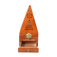Boîte d'emballage rectangulaire en bois de style arabe pour brûleur d'encens, avec logo personnalisé, artisanat fait main, charbon de bois, chicha, vente en gros