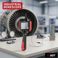 Endoscope industriel ultra-fin de 0,95 mm, étanche IP67, caméra boroscope de 0,5 m pour l'inspection des trous de refroidissement des pales de turbines aéronautiques