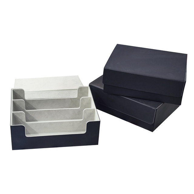 Cardboard Card Holder Tabletop Game Three Kingdoms Kill Storage Display Compartments Multi-Layered Dividers Customizable