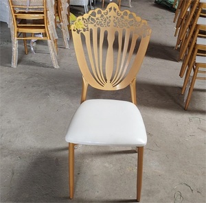 Chaises de mariage dorées populaires, nouveau design, durables, pour la <span class=keywords><strong>location</strong></span> événementielle – Offre spéciale - Product Image 2