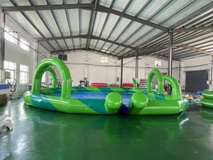 QIQU <span class=keywords><strong>Piscine</strong></span> Gonflable Rectangulaire Portable pour Enfants et Adultes, Centre de Jeux Aquatiques Extérieur Durable et Grande Taille - Product Image 2