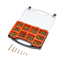 Kit d'assortiment de vis autoperceuses Panpal 440 pièces pour cloisons sèches et panneaux de fibres, quincaillerie de fixation polyvalente pour le bois, OEM personnalisé, garantie 1 an