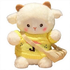 Lamb Plush Toy & Soft Sheep <b>Pillow</b> Cloth Doll Valentine's Day and Birthday Gift for Girls Mini 21cm - Product Image 5