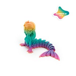Juguete de Sirena Impreso en 3D con Material PLA, Decoración de Escritorio - 8CM/11CM/16CM - Product Image 3