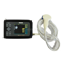 Scanner à ultrasons sans fil portatif vétérinaire Scanner de grossesse animal numérique avec sonde convexe ou sonde rectale