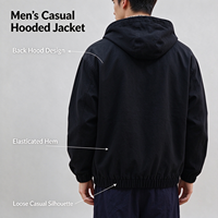 Sweat à capuche zippé réversible personnalisé pour homme, doublure à carreaux, coton épais, style vintage, veste de travail à capuche zippée