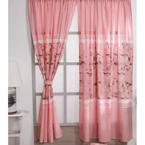 Rideau de douche Antonieta, design floral rose, tissu imprimé numériquement, décoration de salle de bain - Product Image 3