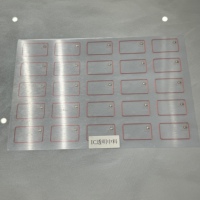 Kartu pintar RFID kualitas tinggi bertatah A3 5x5 lembar Prelam PVC Tag Mini Antarmuka NFC untuk pembayaran Hotel grosir frekuensi 125kHz