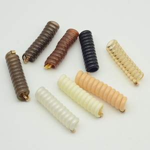 7cm Élastique Téléphone Fil Cordons Bandes De Cheveux Avec Des Crochets En Métal Japonais Tissage Queue De Cheval Artefact Outils Fille Cheveux Cravate Bun-Head Hol - Product Image 4