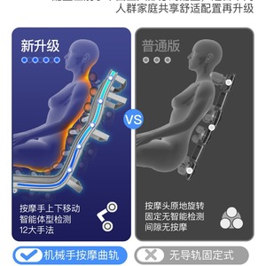 4D Robotic Arm Massage Chair SL Guide Rail 31-60 Airbags Music Function Full Body Automatic <b>Zero</b> Gravity Home Use - Product Image 2