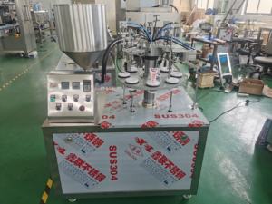 सेमी स्वचालित फिलर और सीलिंग ड्रेसिंग नरम कॉस्मेटिक क्रीम ट्यूब भरने वाली सीलिंग मशीन - Product Image 3