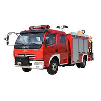 Camion-citerne à eau et mousse diesel multifonctionnel DONGFENG avec compartiment de stockage, volume de citerne de 2 à 25 m³