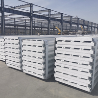 Panneaux sandwich isolés ignifuges 150 mm/200 mm en EPS pour toitures de bâtiments préfabriqués, usage industriel et entrepôts, écologiques