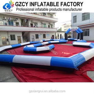Piste de course gonflable en PVC personnalisée et portable, installation facile pour des jeux sportifs passionnants, Zorb Ball, <span class=keywords><strong>mini</strong></span>-voiture, course de karting - Product Image 3