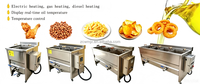 Freidora Eléctrica Industrial Comercial de Acero Inoxidable 304 para Procesamiento de Papas Fritas, Chips de Plátano y Cacahuetes
