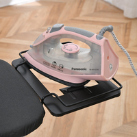 Table à repasser pliable à hauteur réglable avec housse épaissie anti-brûlure, type sur pied en métal