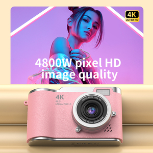 SourcingArk 4K 50MP CCD Digital <b>Camera</b> 8X Optical Zoom Flip Screen Vintage Style Student Travel Lithium Battery for LK-007 - Product Image 6