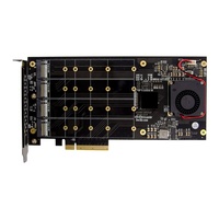 Nouvelle carte d'extension de stockage pour serveur PCIe X8 PEX8747 à quatre ports NVMe SSD Broadcom 2.0