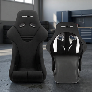 Siège de voiture de course Monza 424 en tissu FRP, style sport modifié, siège baquet complet, logo personnalisé, durable, ajustement universel, export - Product Image 1