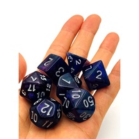 Ensemble de dés RPG personnalisés polyédriques ronds, jeu de dés de table RPG, dés en acrylique D&D
