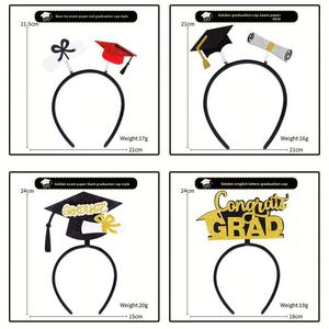 Diadema de Graduación, Decoración para Ceremonia de Graduación Universitaria y de Jardín de Niños, Accesorios para Fotos, Diadema con Birrete y Certificado de Licenciatura - Product Image 3