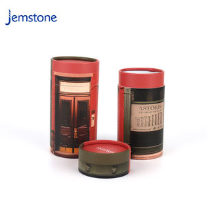 Caja de Papel Kraft Biodegradable para Cosméticos, Envase de Perfume, Tubo de Papel Redondo de Lujo Personalizado - Product Image 1