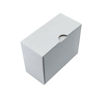 Boîtes cadeaux rigides en carton de luxe avec logo personnalisé, gaufrage, laminage mat, revêtement UV, matériaux recyclés, couvercle amovible blanc