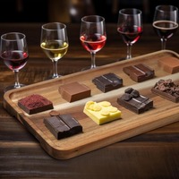 Petites planches à charcuterie en bois d'acacia gravées, écologiques, rectangulaires, longues, pour servir, décoration de la maison, plateau à fromage, plateau à gâteaux, plateau à apéritifs