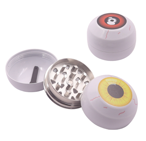 2026 Nuevo Diseño Personalizado con Logotipo, Molinillo de Hierbas de Zinc con Forma de Globo Ocular, 44mm, 3 Piezas, Molinillo de Hierbas Metálico para Tabaco, Tienda de Fumadores - Product Image 4
