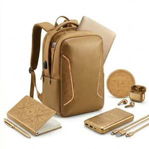 Set de Regalo Personalizado para Empleados, Set de Bienvenida Empresarial, Cuaderno, Mochila, Posavasos, Banco de Energía, Personalizado OEM - Product Image 2