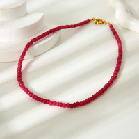 Collier de perles faites à la main pour femmes perles de pierre naturelle bricolage bijoux De mode Joyas De Acero Inoxidable Al Por Mayor