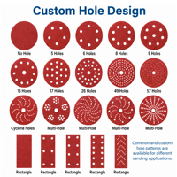 Disque abrasif en oxyde d'aluminium rouge à crochets et boucles pour la restauration de phares - Vente en gros