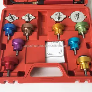 Kit de prueba de presión de agua de radiador de coche de buena calidad de venta global 14 Uds probador de sistema de refrigeración para vehículo