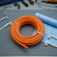 Tuyau d'air en PVC en rouleau de 50m et 100m, vente en gros, directement de l'usine, sécurité, épaisseur de paroi de 2,4 mm, service de découpe, 30 ans d'expérience du fabricant