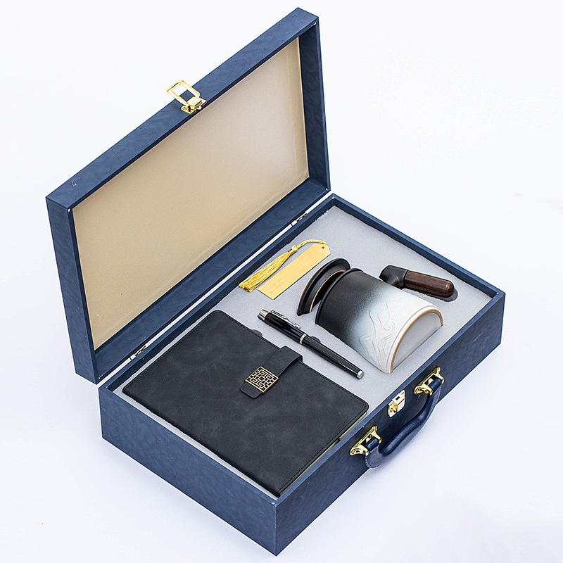 ensemble de 4 tasses de bureau [dégradé noir et blanc]]