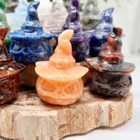 Kristal Ukiran Tangan Promo Spesial, Batu Permata Kristal Alami, Ukiran Kristal Penyembuh, Ukiran Labu Mini untuk Hadiah
