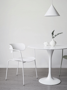 <span class=keywords><strong>Fauteuil</strong></span> moderne en plastique vert <span class=keywords><strong>sauge</strong></span> avec structure métallique tubulaire pour café - Product Image 3