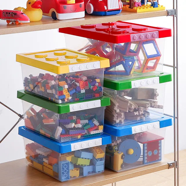 SHIMOYAMA High Quality Plastic Sundries Storage Bin Toy Brick Storage Box Small Size
