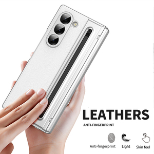 Chống vân tay ánh sáng trường hợp điện thoại cho Samsung <span class=keywords><strong>Galaxy</strong></span> Z gấp 6 5 4 3 bút khe cắm màu tinh khiết trường hợp điện thoại cho Samsung W25 cho gấp SE - Product Image 2