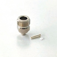 Connecteur coaxial RF femelle de type N, câble coaxial RG402 .141'', 50 ohms, 1 broche, pour équipement de test et de mesure