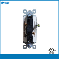 Shanghai Linsky 15A 125V-277V Interrupteur à bascule à palette blanc