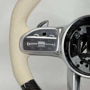 Volante in Pelle con Pulsanti Multifunzione per <span class=keywords><strong>Mercedes</strong></span> <span class=keywords><strong>Serie</strong></span> A, <span class=keywords><strong>B</strong></span>, C, E, S, G, V, CLS, GLC, GLE, GLS, GLA, W204, W205, W211, W212 - Product Image 3