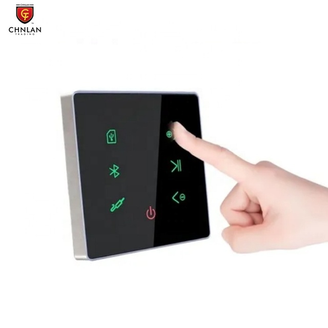 2x20watts Touch Amplificador De Parede Blue-tooth USB Hotel HiFi Music Mini on Wall Class D Amplifier Smart Home Pro Audio