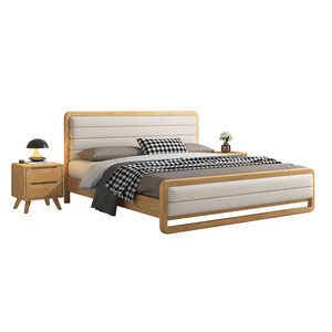 Nordic Solid Wood Bed 1.8M Double Storage Bed Modern Minimalist Bedroom Furniture - Product Image 4