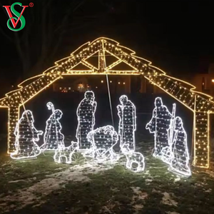 Luz LED con Motivo de Nacimiento de Jesús para Decoración Navideña Religiosa en Exteriores - Product Image 3