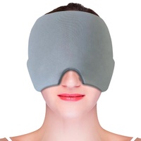 Casque de compression froid de haute qualité pour les maux de tête et les migraines, avec masque oculaire en gel pour soulagement chaud/froid des migraines