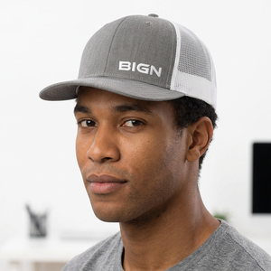 Custom Design Trucker <b>Hat</b> <b>Navy</b> White Mesh Playoffs 3D Embroidery Front Panel Adjustable Unisex Casual Spring Summer Trucker <b>Hat</b> - Product Image 2