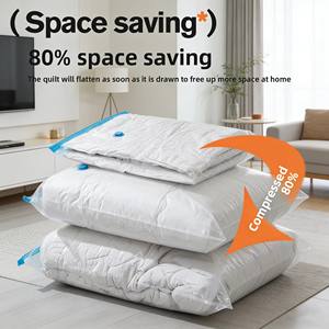 Sac de rangement sous vide personnalisé pour vêtements, design minimaliste avec pompe à air, sans danger pour les aliments, gain de place, applicable à toute pièce - Product Image 5